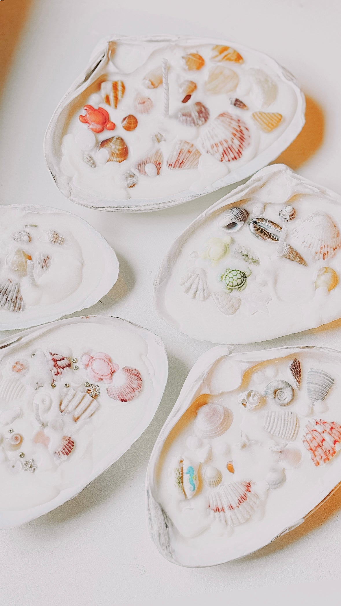 Seashell Candles