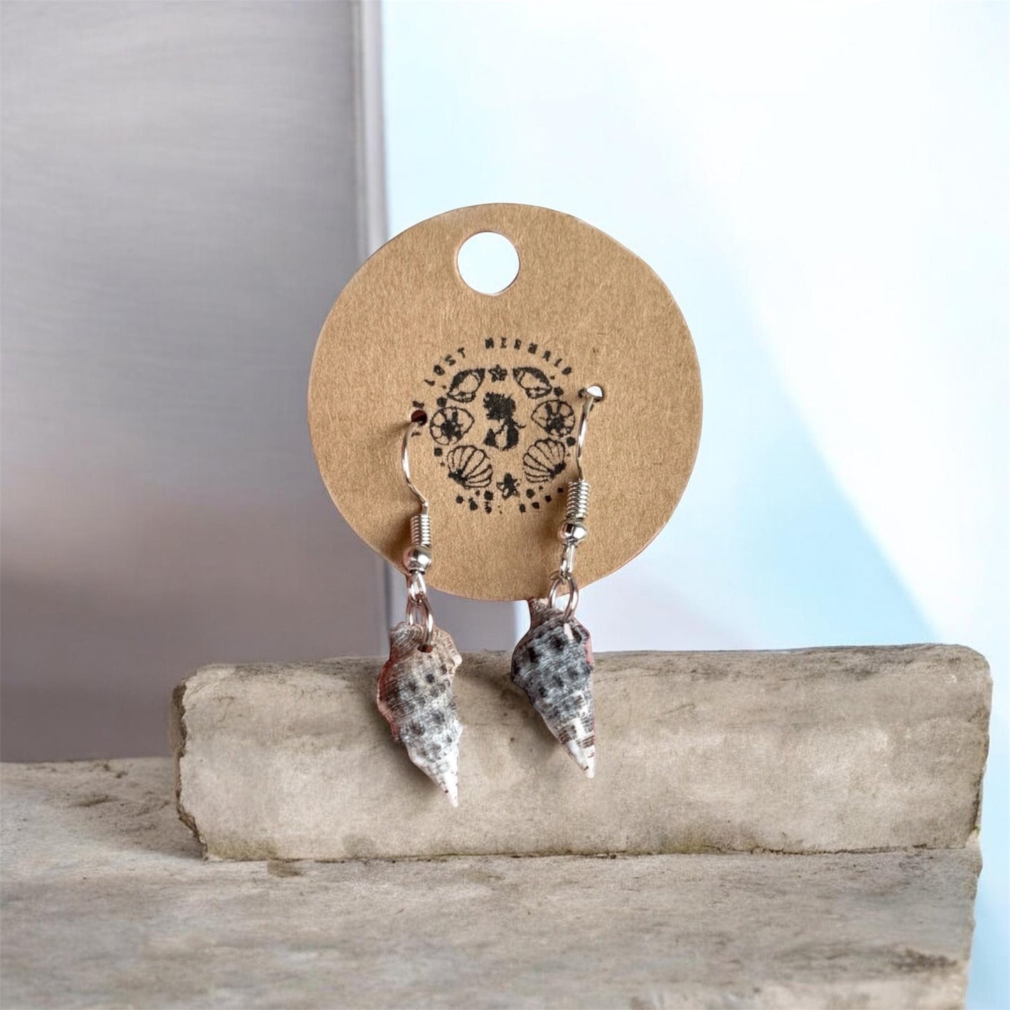 Cone Shell Dangle Earrings