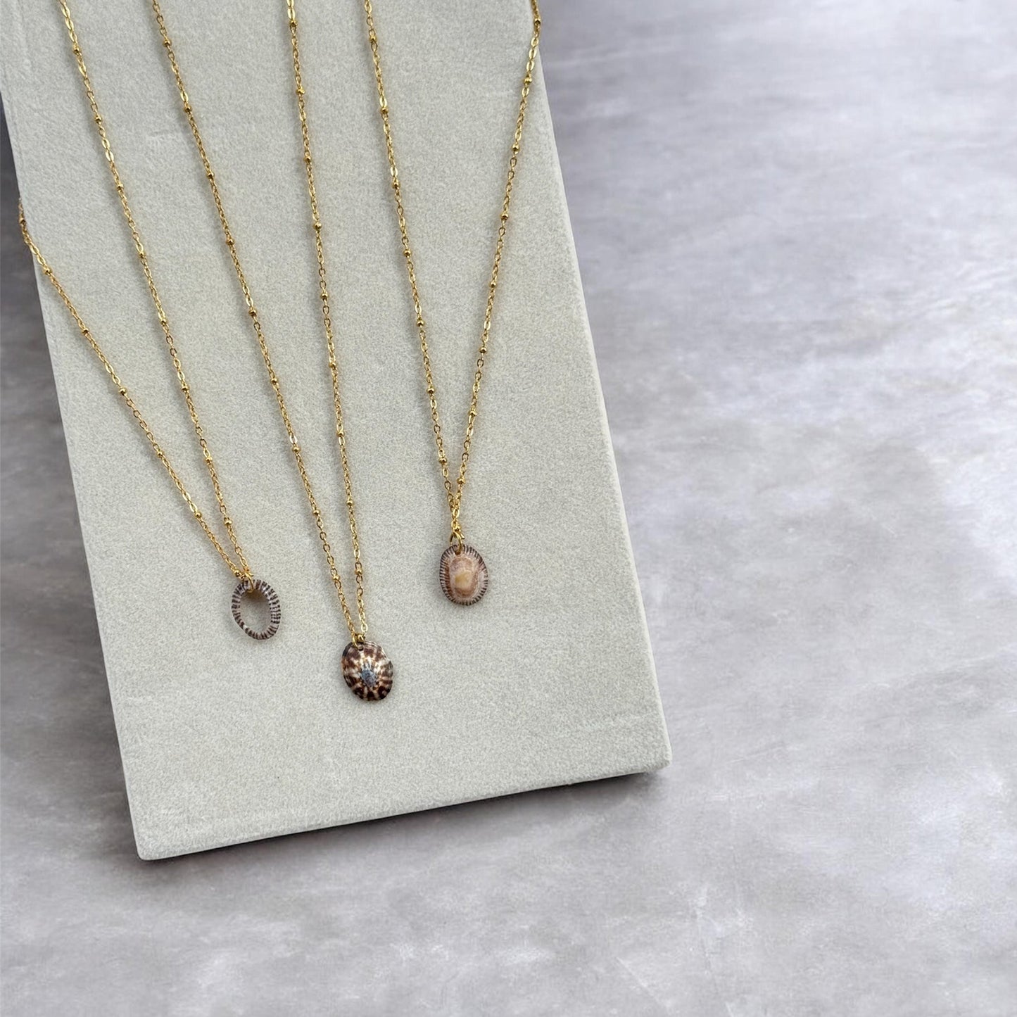 Limpet Gold Dainty Satellite Chain