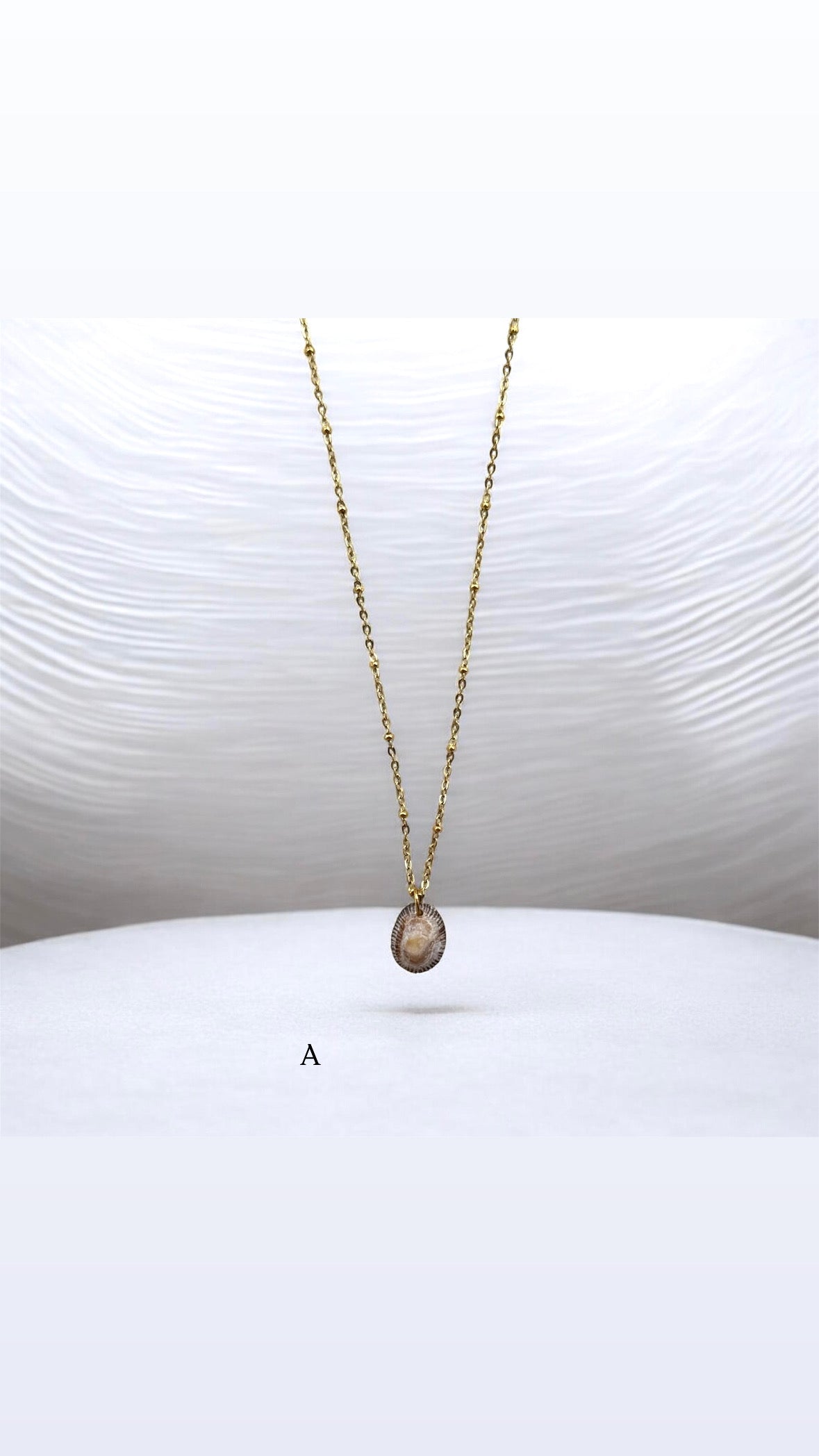 Limpet Gold Dainty Satellite Chain
