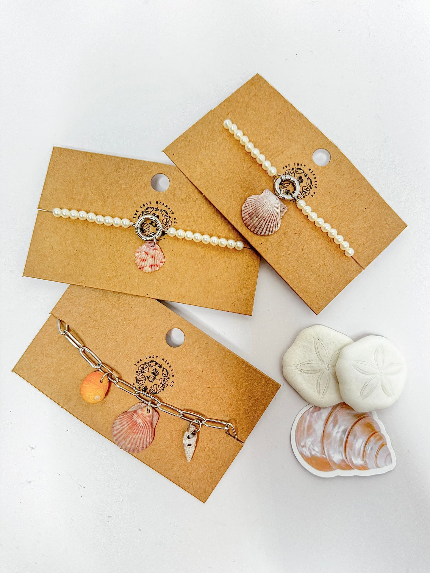 Seashell Charm Bracelets