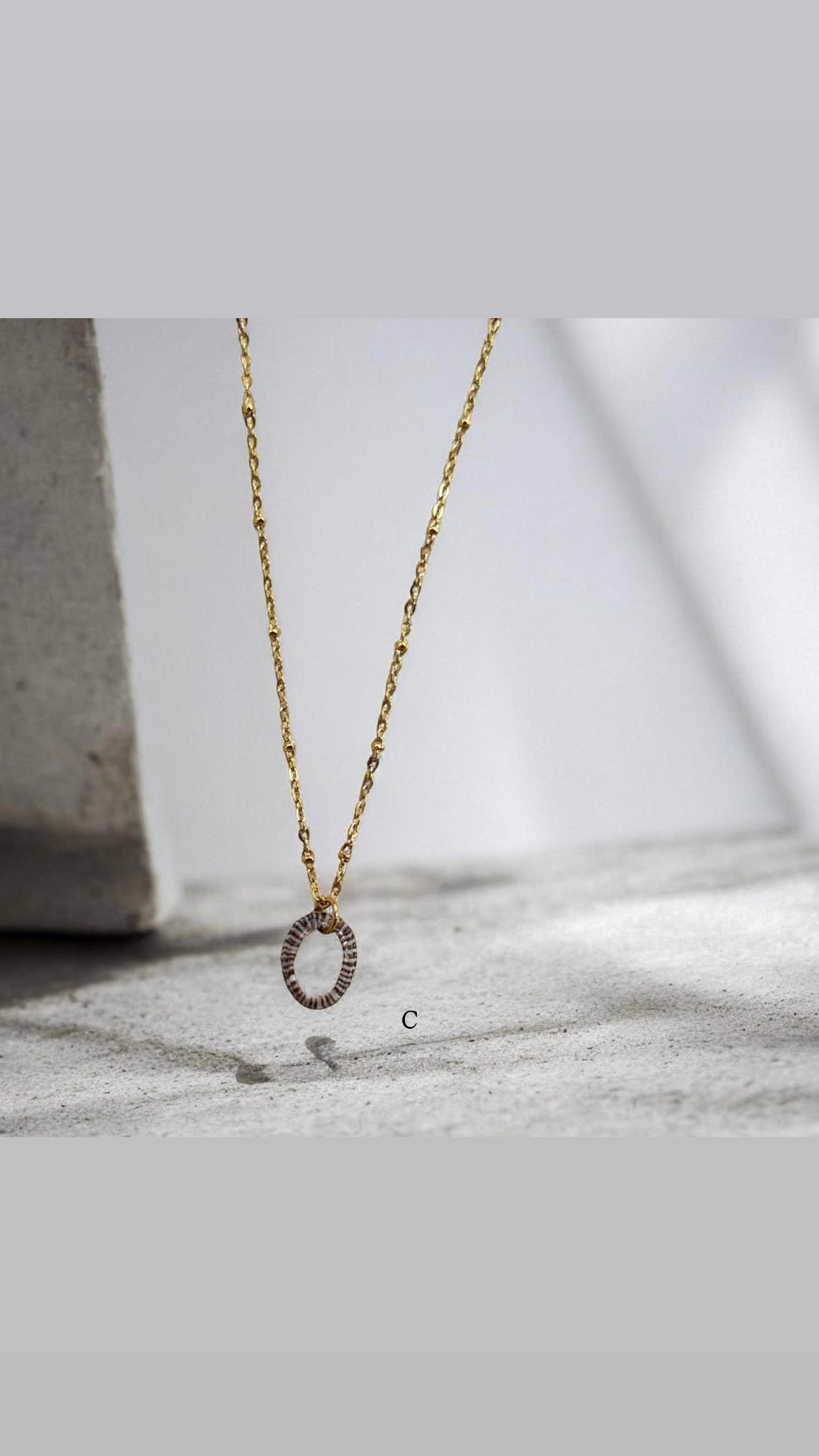 Limpet Gold Dainty Satellite Chain